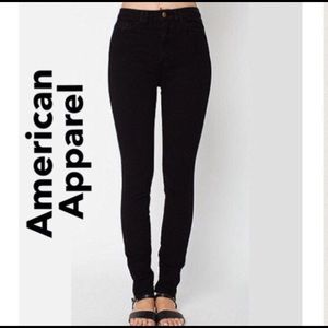 SOLD- NWOT-American Apparel HW black jean